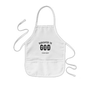 DEDICATED TO GOD COOL BLACK TEKST KINDER SCHORT