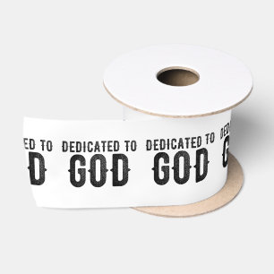 DEDICATED TO GOD COOL BLACK TEKST LINT