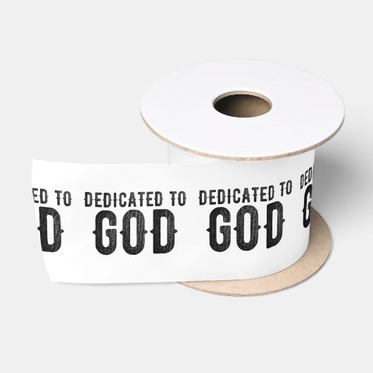 DEDICATED TO GOD COOL BLACK TEKST LINT (Spoel)