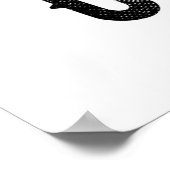 DEDICATED TO GOD  COOL BLACK TEKST POSTER (Hoek)