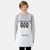 DEDICATED TO GOD COOL BLACK TEKST SCHORT (Gedragen)