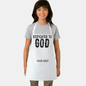 DEDICATED TO GOD COOL BLACK TEKST SCHORT (Insitu)