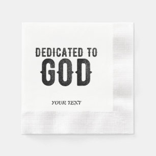 DEDICATED TO GOD  COOL BLACK TEKST SERVET