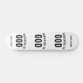 DEDICATED TO GOD COOL  BLACK TEKST SKATEBOARD (Horizontaal)
