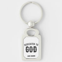 DEDICATED TO GOD COOL BLACK TEKST