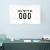 DEDICATED TO GOD  COOL BLACK TEKST SPANDOEK (Beurs)