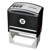 DEDICATED TO GOD COOL BLACK TEKST ZELFINKTENDE STEMPEL (Product)