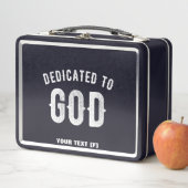 DEDICATED TO GOD  COOL WHITE TEKST (In situ)