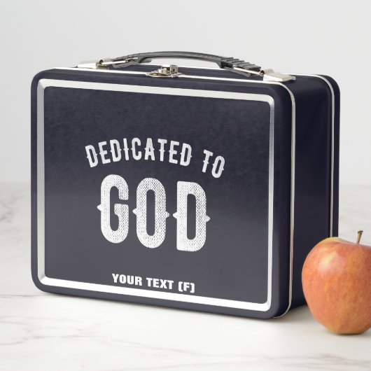 DEDICATED TO GOD  COOL WHITE TEKST (In situ)