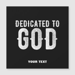 DEDICATED TO GOD COOL  WHITE TEKST