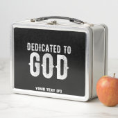 DEDICATED TO GOD COOL WHITE TEKST (In situ)