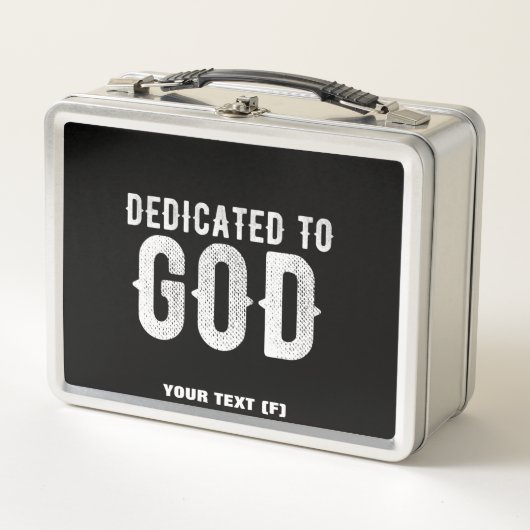 DEDICATED TO GOD COOL WHITE TEKST (Voorkant)