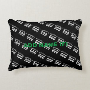 DEDICATED TO GOD  COOL WHITE TEKST ACCENT KUSSEN