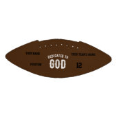 DEDICATED TO GOD COOL WHITE TEKST AMERICAN FOOTBALL (Paneel)