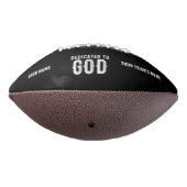 DEDICATED TO GOD COOL WHITE TEKST AMERICAN FOOTBALL (Gedraaid 270)