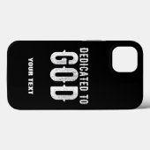 DEDICATED TO GOD COOL  WHITE TEKST Case-Mate iPhone CASE (Achterkant (horizontaal))