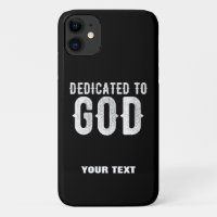 DEDICATED TO GOD COOL WHITE TEKST