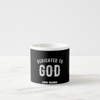 DEDICATED TO GOD COOL WHITE TEKST