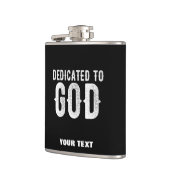 DEDICATED TO GOD COOL  WHITE TEKST HEUPFLES (Links)