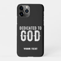 DEDICATED TO GOD COOL WHITE TEKST