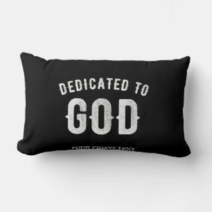 DEDICATED TO GOD  COOL WHITE TEKST KUSSEN
