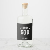 DEDICATED TO GOD COOL WHITE TEKST
