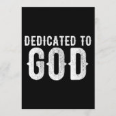 DEDICATED TO GOD COOL  WHITE TEKST MENU (Voorkant)