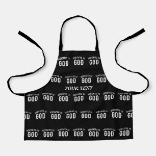 DEDICATED TO GOD COOL WHITE TEKST SCHORT