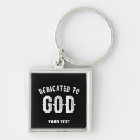 DEDICATED TO GOD COOL WHITE TEKST