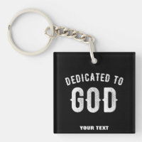 DEDICATED TO GOD COOL WHITE TEKST