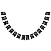 DEDICATED TO GOD COOL WHITE TEKST VLAGGETJES (Alle)