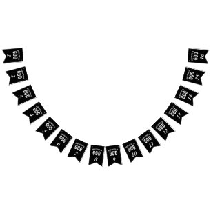 DEDICATED TO GOD COOL WHITE TEKST VLAGGETJES