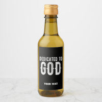 DEDICATED TO GOD COOL WHITE TEKST