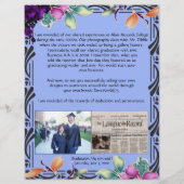 Dédication de mon fils sur la pêche sur papier per (Dos)