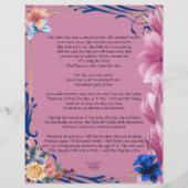 Dedication ma mère Norma Kinney Papier personnalis (Dos)