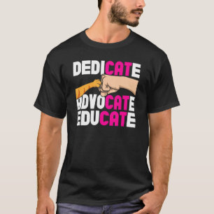 Dediceer Advocaat Leer Dierenredding Katredding T-shirt