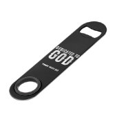 DÉDIÉ À DIEU COOL PERSONNALISABLE TEXTE BLANC (Dos Angle)