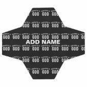 DÉDIÉ À DIEU PERSONNALISABLE COOL TEXTE BLANC (Plat)