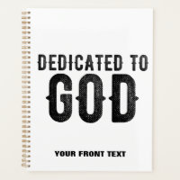 DÉDIÉ À DIEU PERSONNALISABLE COOL TEXTE NOIR