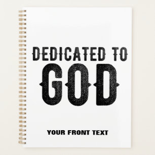 DÉDIÉ À DIEU PERSONNALISABLE COOL TEXTE NOIR