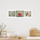 Dedoor County Cherry Trio Poster (Keuken)