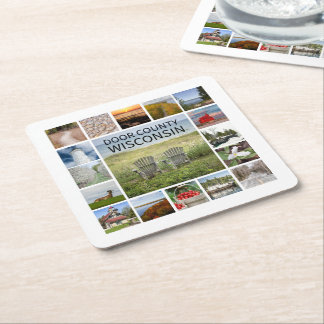 Dedoor County Wisconsin Vierkante Kartonnen Onderzetter