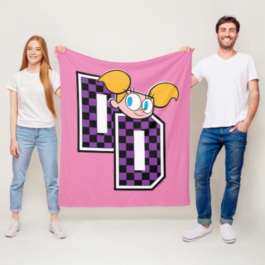 Dee Dee Athletic Letters Graphic Fleece Deken (In situ)