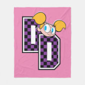 Dee Dee Athletic Letters Graphic Fleece Deken (Voorkant)
