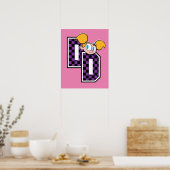 Dee Dee Athletic Letters Graphic Poster (Keuken)