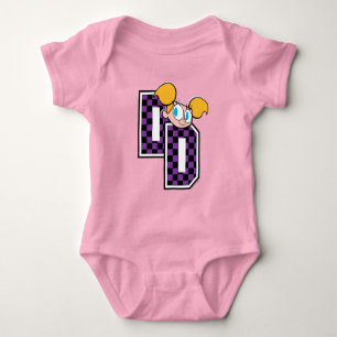 Dee Dee Athletic Letters Graphic Romper