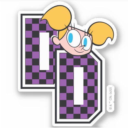 Dee Dee Athletic Letters Graphic Sticker (Voorkant)