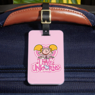 Dee Dee - I Love Unicorns Bagagelabel