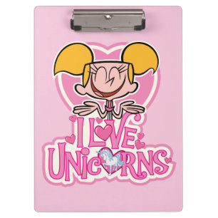 Dee Dee - I Love Unicorns Klembord