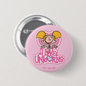 Dee Dee - I Love Unicorns Ronde Button 5,7 Cm (Voorkant /achterkant)
